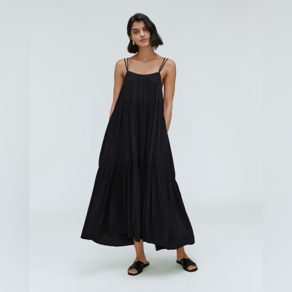 Everlane Naia Ripple Tiered Maxi Dress
